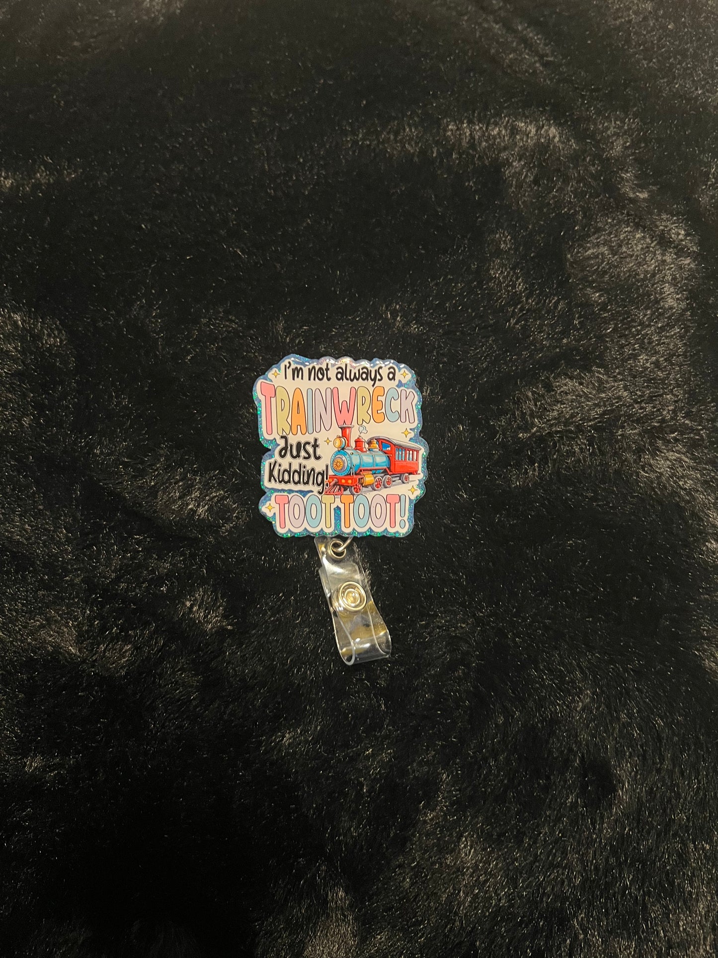 Train Wreck Badge Reel