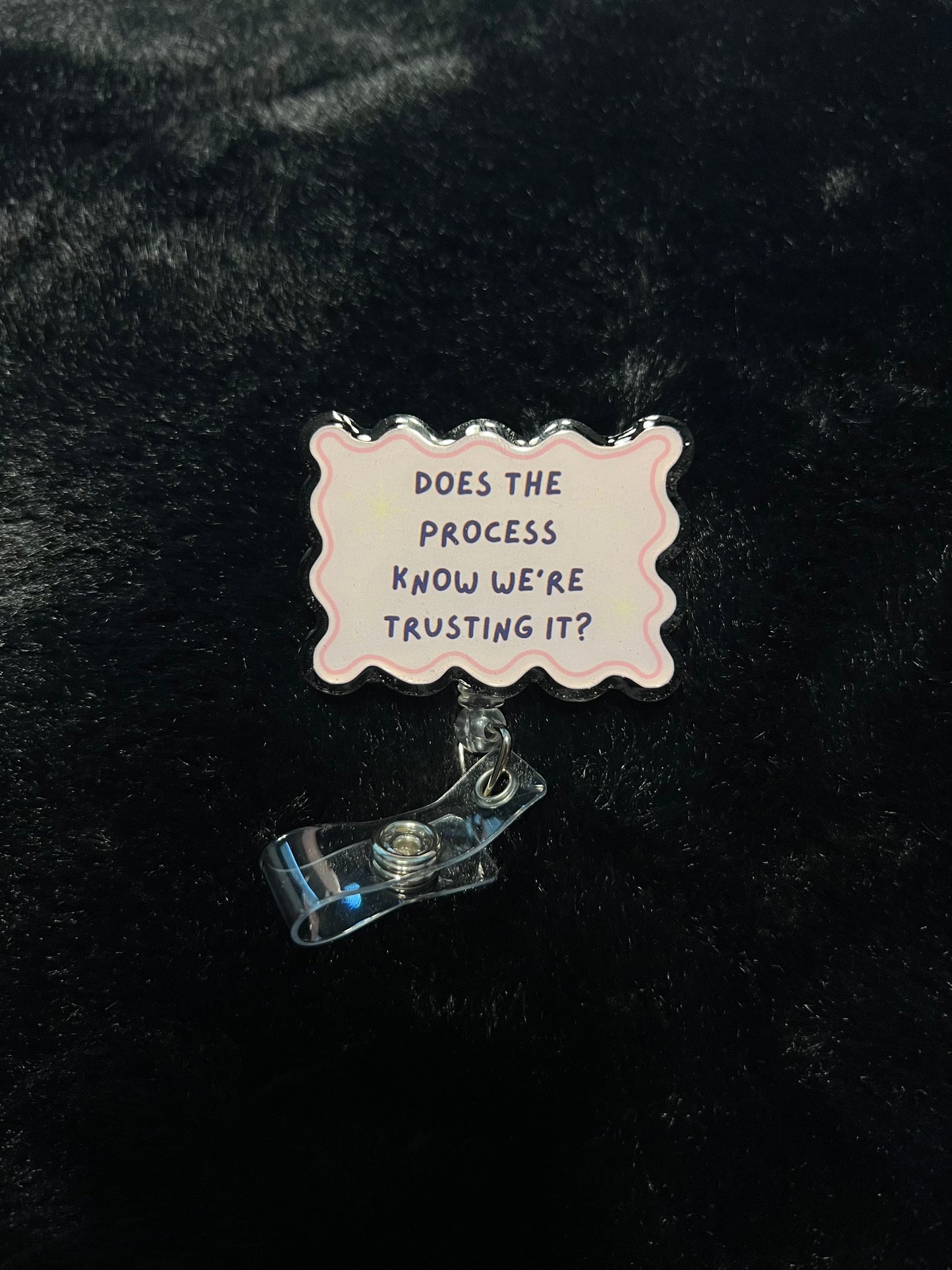 "Does the process know we're trusting it" Badge Reel