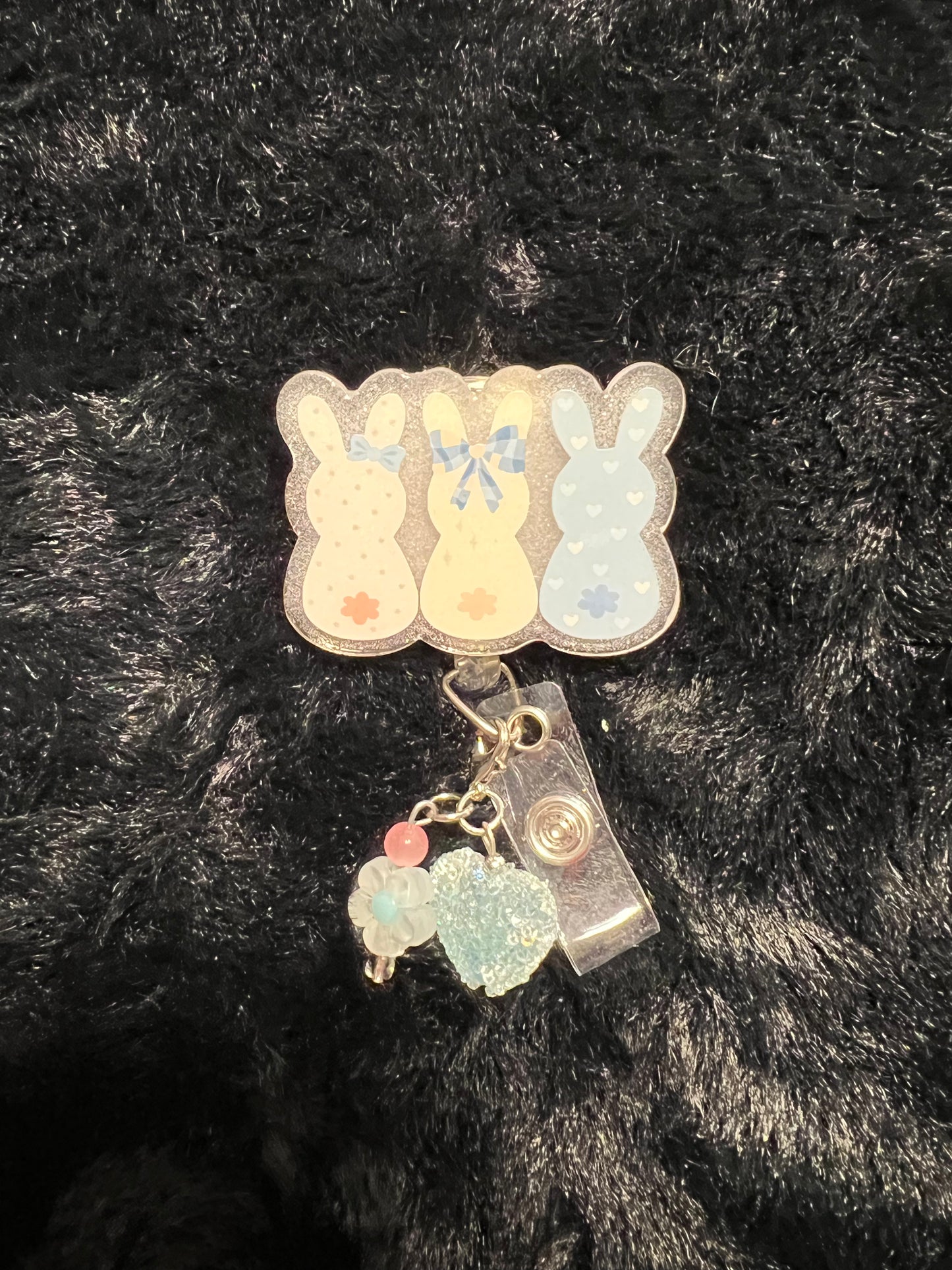 Three Easter Bunny Badge Reel