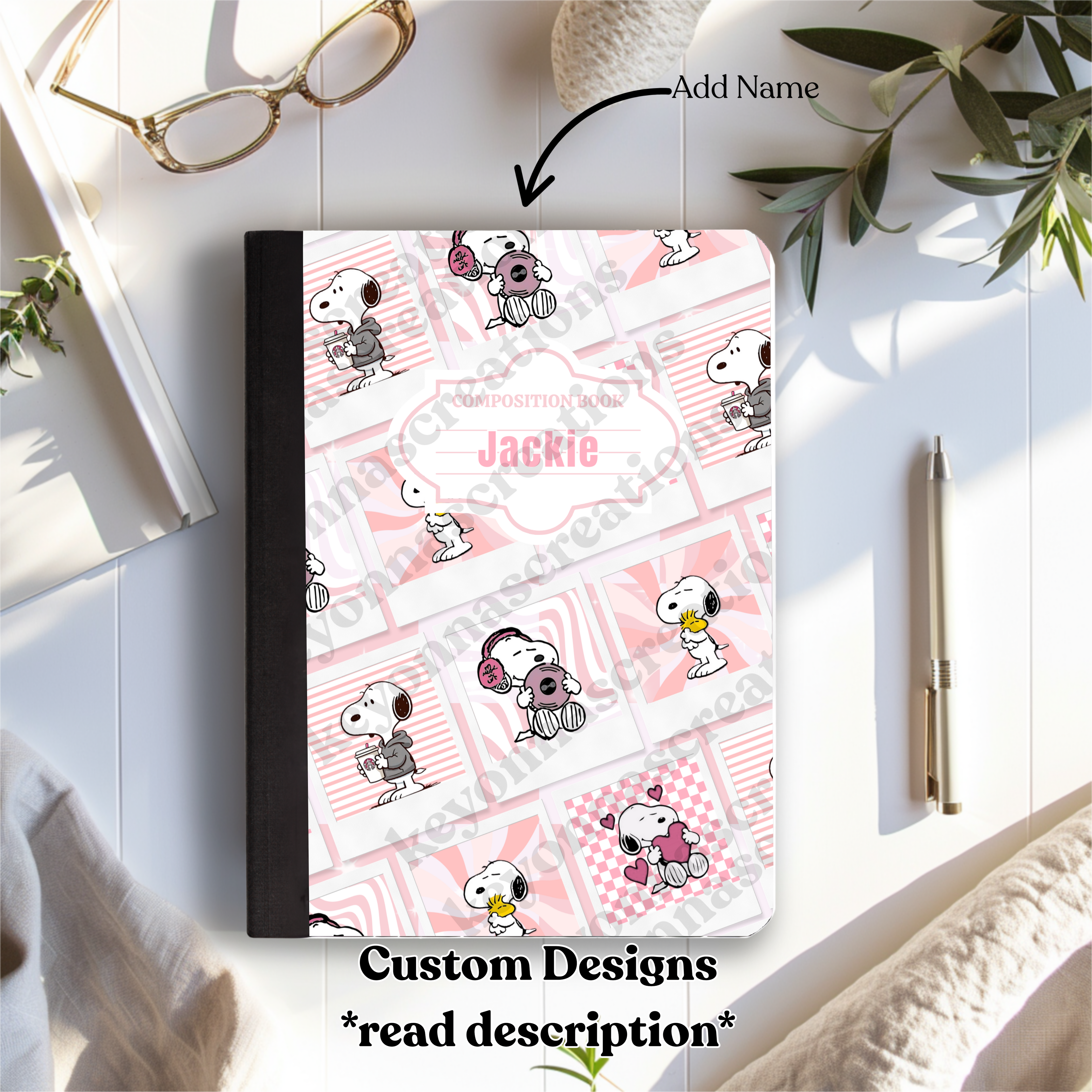 Custom Composition Notebook