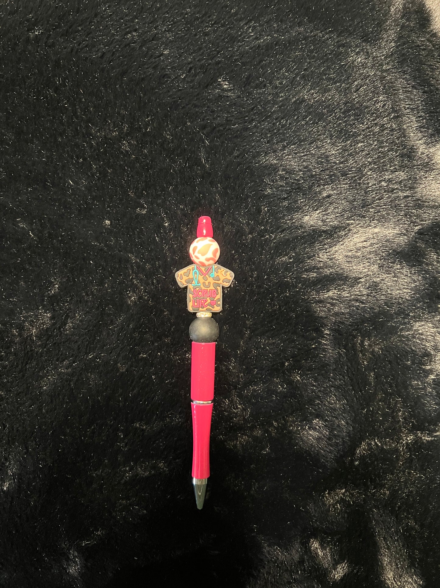 Cheetah Nurse Shirts Beadable Pens