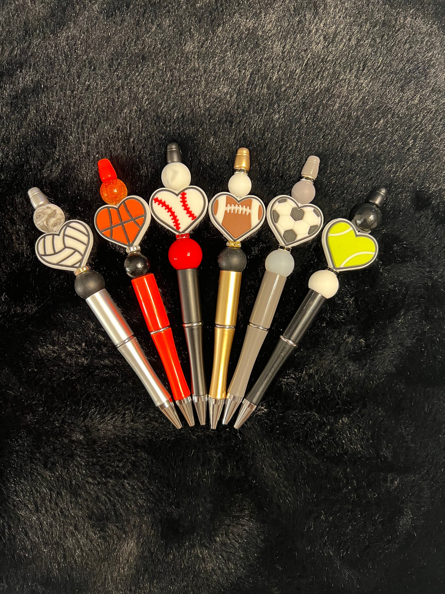Sports Heart Beadable Pens