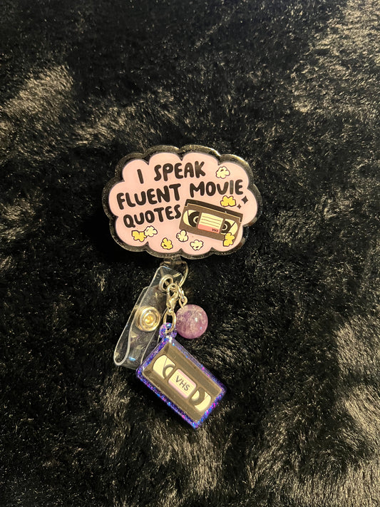 "I speak fluent movie quotes" Badge Reel
