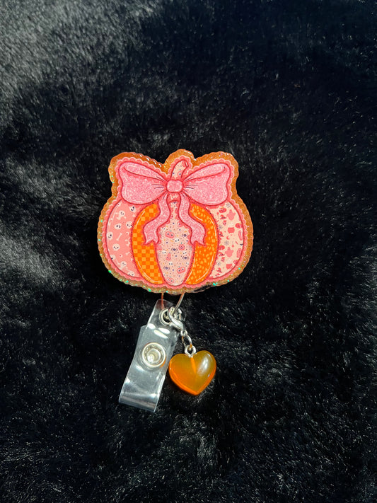 Pumpkin Badge Reel