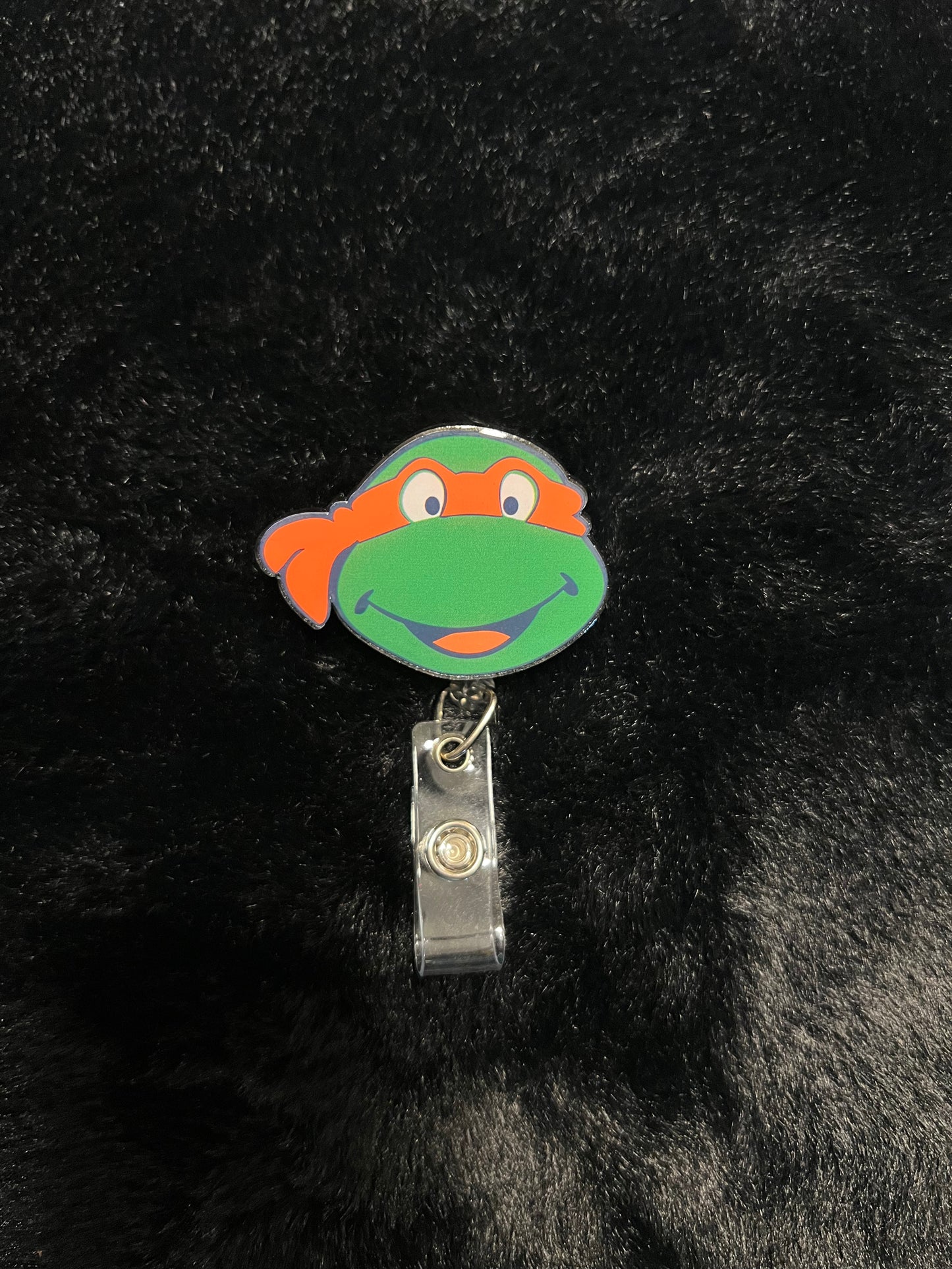 Orange Turtle Badge Reel