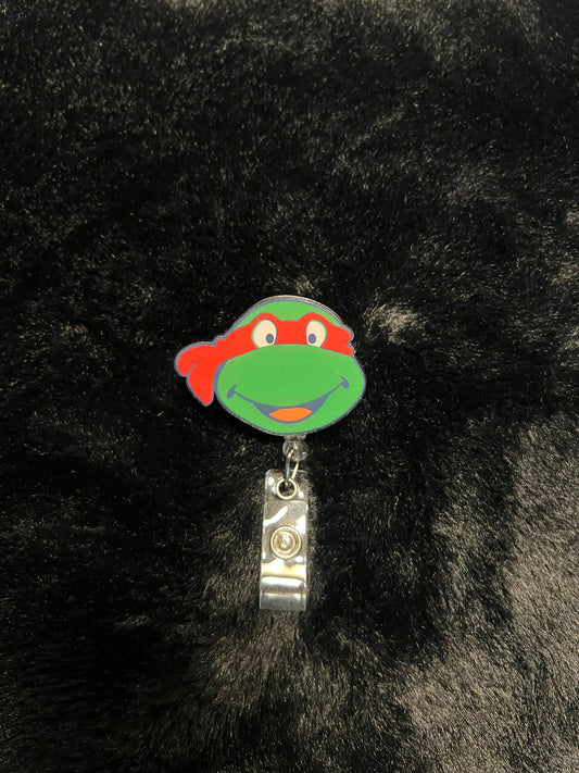 Red Turtle Badge Reel